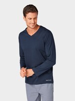 Pyjama Langarmshirt - Männer - blue-dark-solid Pyjama Langarmshirt - Männer - blue-dark-solid - 1 - TOM TAILOR