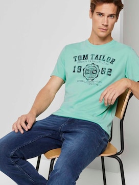 T-Shirt mit Logo-Prin - 5 - TOM TAILOR