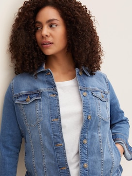 Denim jacket in a washed look - 5 - My True Me
