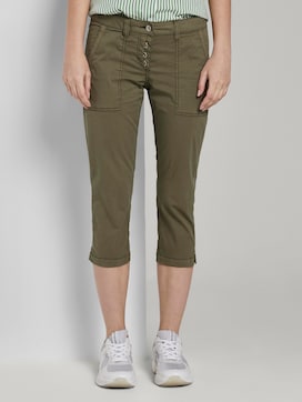 Geknöpfte Tapered Relaxed Hose - 1 - TOM TAILOR