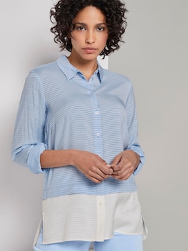 Gestreifte Double-Layer Bluse Gestreifte Double-Layer Bluse - 5 - Tom Tailor E-Shop Kollektion