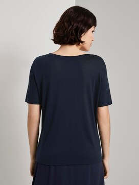 Schlichtes T-Shirt aus Lyocell Schlichtes T-Shirt aus Lyocell - 2 - Tom Tailor E-Shop Kollektion