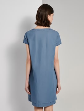 Lyocell T-Shirt-Kleid im Jeanslook - 2 - TOM TAILOR