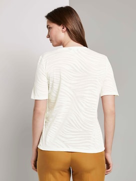 T-Shirt im blassem Zebra-Muster T-Shirt im blassem Zebra-Muster - 2 - Tom Tailor E-Shop Kollektion