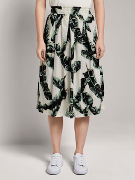 Ausgestellter Midi-Rock mit elastischem Bund Ausgestellter Midi-Rock mit elastischem Bund - 1 - Tom Tailor E-Shop Kollektion