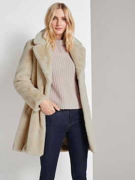Soft faux fur coat - 5 - TOM TAILOR