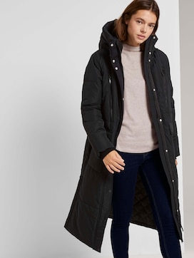 Long quilted coat with a hood - 5 - TOM TAILOR Denim