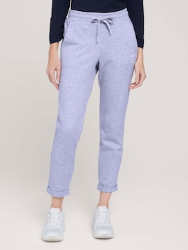 sporty loose-fit trousers made with organic cotton   - 1 - TOM TAILOR