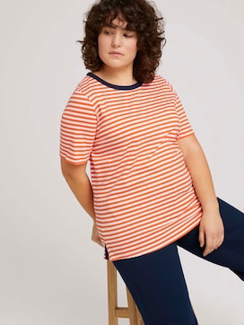 Striped t-shirt made with organic cotton   - 5 - My True Me