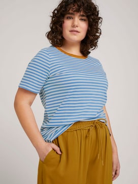 Striped t-shirt made with organic cotton   - 5 - My True Me