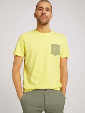 t-shirt in a melange look - 5 - TOM TAILOR