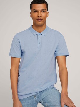 denim polo shirt