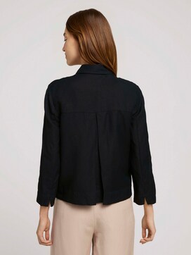 Blazer jacket with linen - 2 - TOM TAILOR