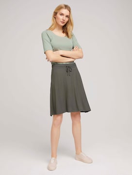 Jersey skirt with pockets - 3 - TOM TAILOR