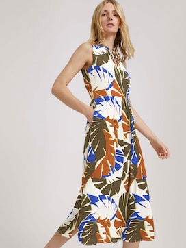 Sleeveless midi dress with a print - 5 - TOM TAILOR
