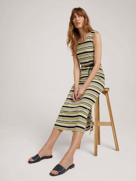 Textured striped sleeveless maxi dress - 5 - TOM TAILOR