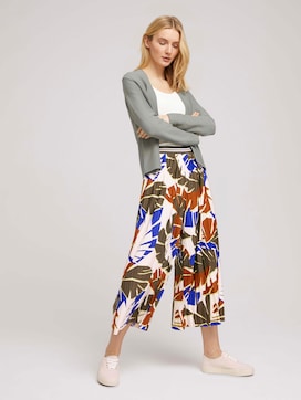 Pleated culotte trousers with a print - 3 - TOM TAILOR