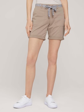 Chino bermuda shorts with a belt - 1 - TOM TAILOR