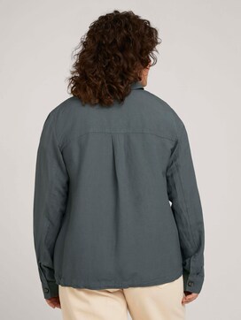 Blazer shirt jacket made with linen - 2 - My True Me