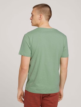 T-shirt with a coloured stripe made of organic cotton - 2 - TOM TAILOR