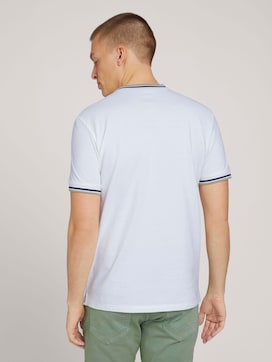 Polo shirt with a stripe made of organic cotton - 2 - TOM TAILOR