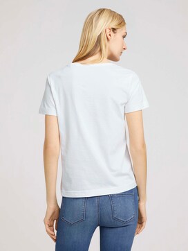 T-shirt met borduursel - 2 - TOM TAILOR