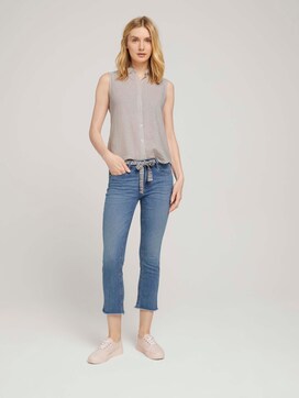 Alexa Slim Jeans 7/8 met strikceintuur - 3 - TOM TAILOR