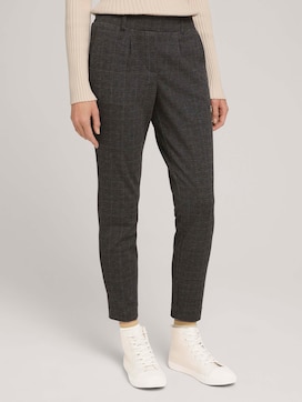Checked loose-fit trousers - 1 - TOM TAILOR