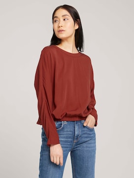 Basic-blouse met lyocell - 5 - TOM TAILOR