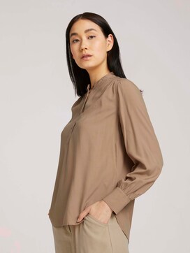 Blouse with a stand-up collar - 5 - TOM TAILOR