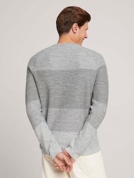 textured sweater with organic cotton - 2 - TOM TAILOR Denim