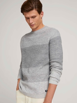 textured sweater with organic cotton - 5 - TOM TAILOR Denim