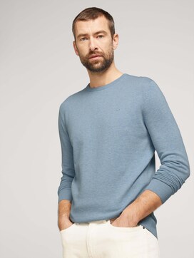 Mottled knitted sweater - 5 - TOM TAILOR