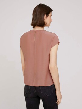 blouse met korte mouwen en opstaande kraag - 2 - TOM TAILOR Denim