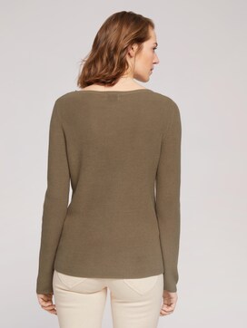 Ribbed sweater with organic cotton - 2 - TOM TAILOR