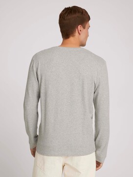 textured long-sleeved shirt - 2 - TOM TAILOR