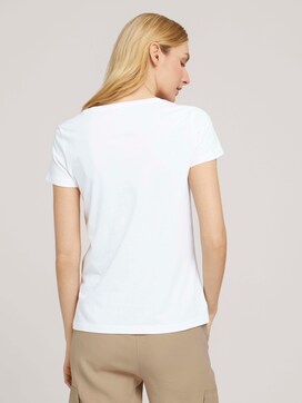 T-shirt met belettering print van biologische katoen - 2 - TOM TAILOR