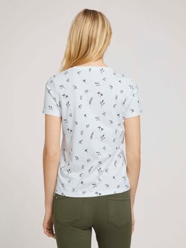 T-Shirt mit Blumenmuster aus Bio-Baumwolle - 2 - TOM TAILOR
