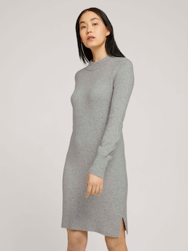 Knitted dress with a stand-up collar - 5 - TOM TAILOR