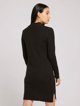 Knitted dress with a stand-up collar - 2 - TOM TAILOR