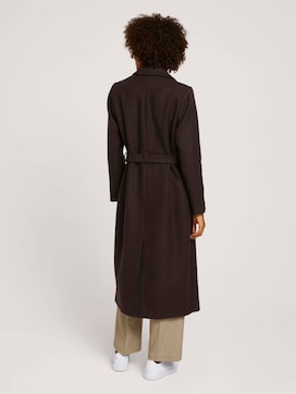 Wool coat with a belt - 2 - Mine to five