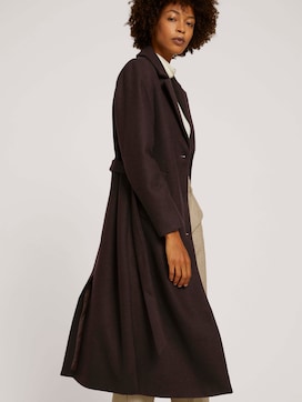 Wool coat with a belt - 5 - Mine to five