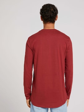 Shirt met lange mouwen en logo-opdruk in duurzaam katoen - 2 - TOM TAILOR Denim