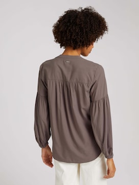 Geknoopte blouse met ballonmouwen - 2 - Mine to five