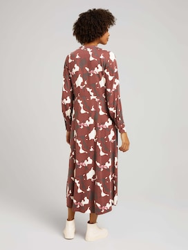 Midi blouse dress with a pattern - 2 - Mine to five