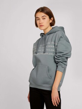 Hoodie with a drawstring and an elastic waistband - 5 - TOM TAILOR Denim