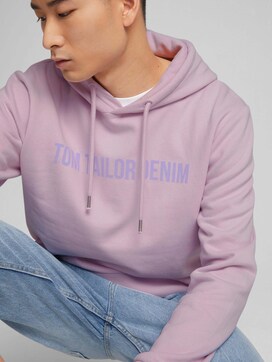 Hoody with chest print - 5 - TOM TAILOR Denim