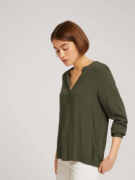 Tunic with a V-neckline and button tab - 5 - TOM TAILOR Denim
