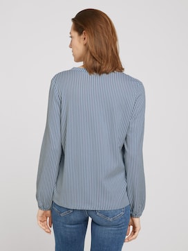 Striped blouse with dividing seams - 2 - TOM TAILOR