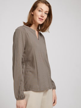 Gestreepte blouse met deelnaden - 5 - TOM TAILOR